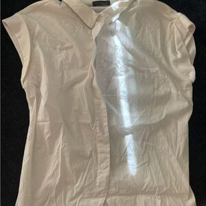 Peserico Tricot Women’s White Short Sleeve Shirt